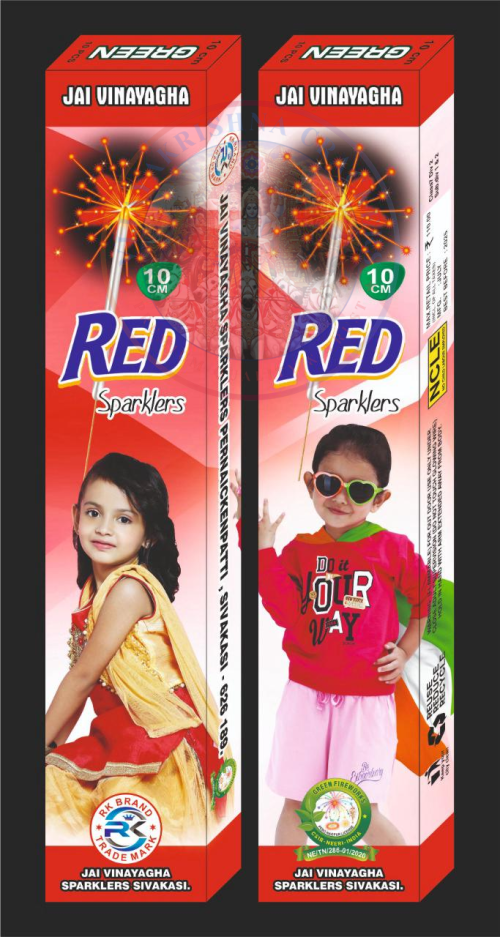 10 CM Red Sparklers